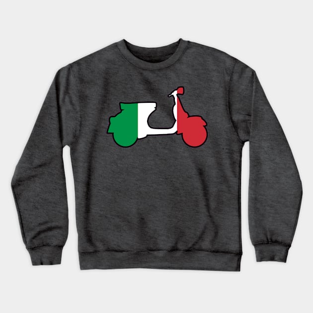 Italy Scooter Crewneck Sweatshirt by Skatee